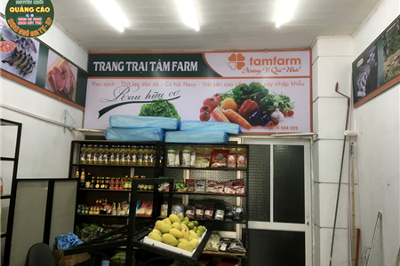 Biển quảng cáo đẹp mắt tại Tam Farm  - Quảng cáo Nguyên Khôi