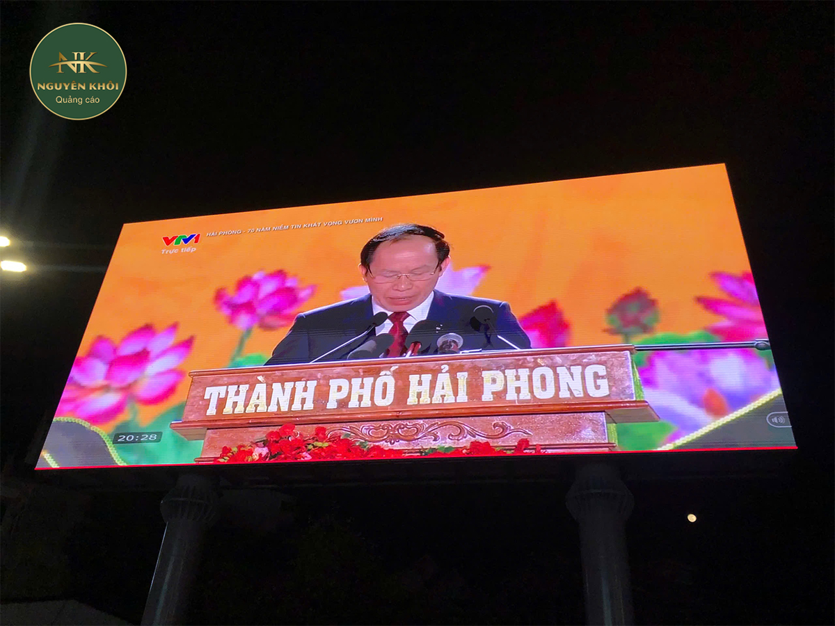 Dự án màn hình LED P3.91 ngoài trời tại Ngã 3 Núi Đèo – Thủy Nguyên – Hải Phòng