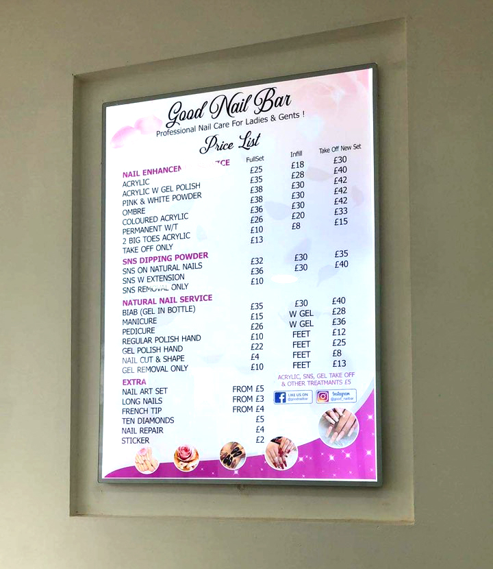 Tranh điện siêu sáng - Good nail bar
