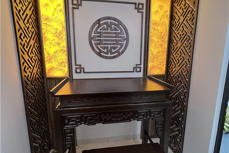 Vách ngăn phòng thờ đẹp tinh xảo