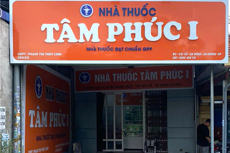 Biển Alumex Nhà thuốc Tâm Phúc I