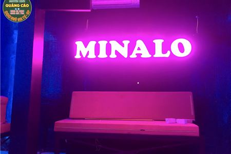 Cafe milano Cnc hoa Van , Led 7 màu MINALO - Quảng cáo Nguyên Khôi
