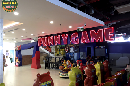 Biển quảng cáo tại khu vui chơi Funny Games - Quảng Cáo Nguyên Khôi